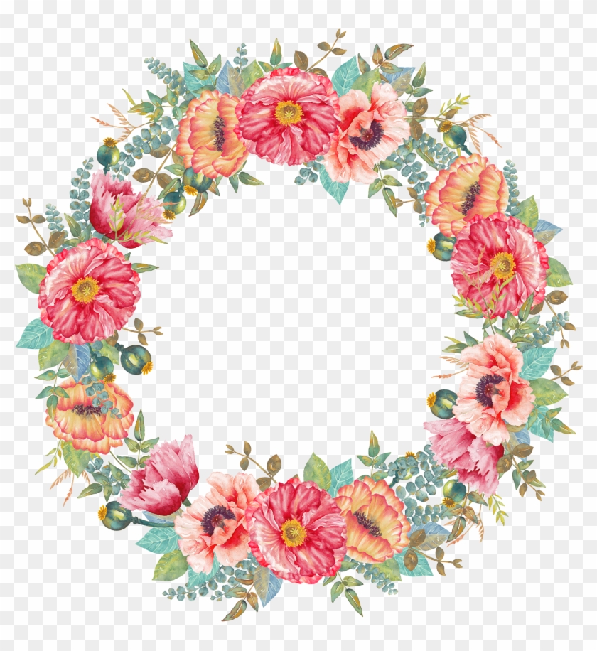 Pin By On Pinterest - Circle Flower Border Png Clipart #4199529