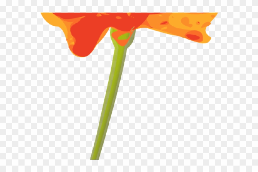 Orange Flower Clipart Mexican Flower - Orange Flower Clipart - Png Download