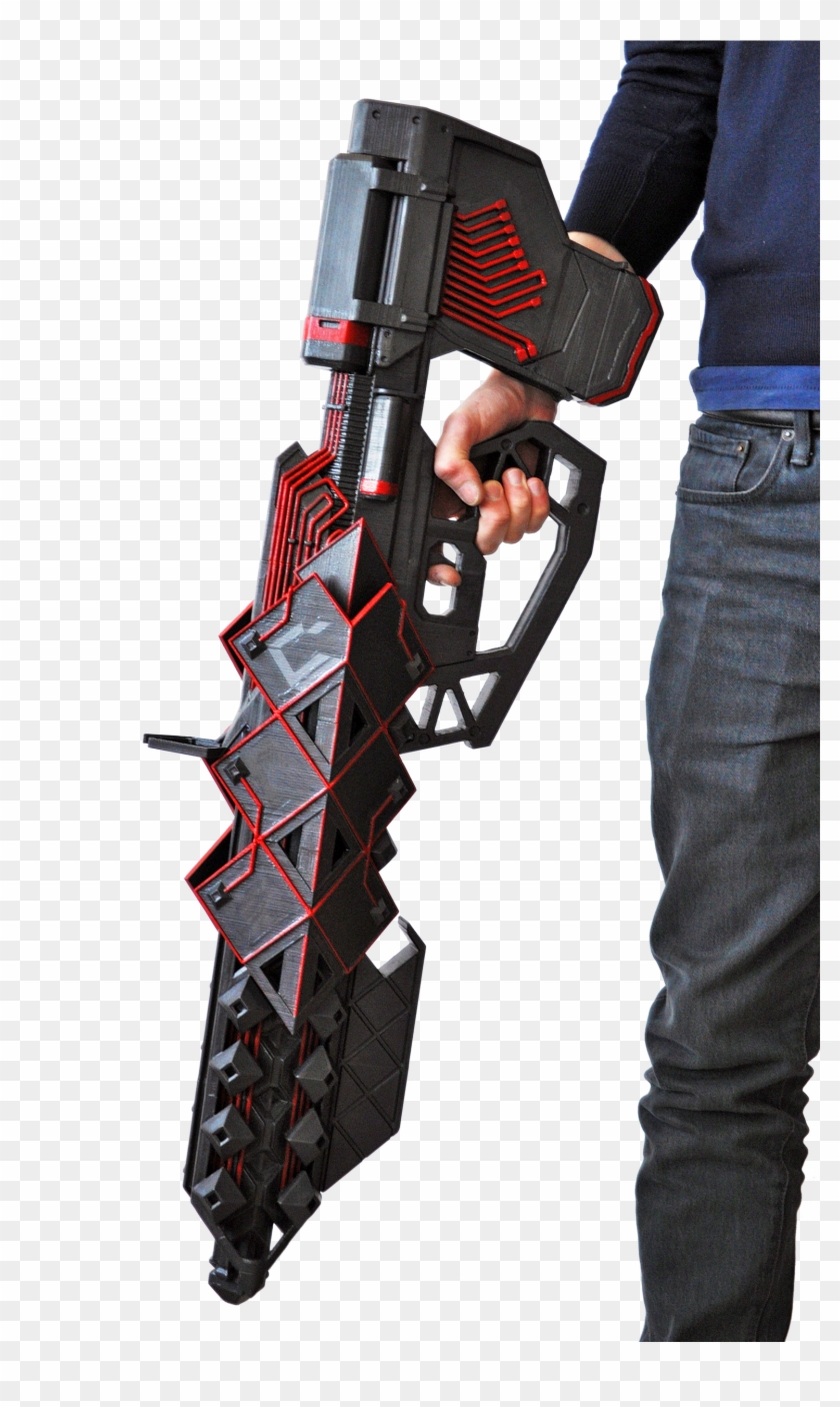 Full Sized Outbreak Prime Pulse Rifle - Outbreak Prime Irl Clipart #4199914