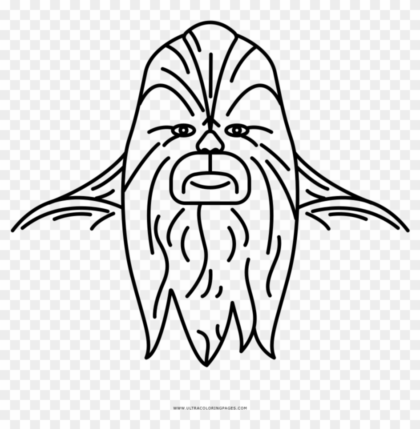 Chewbacca Coloring Page - Sketch Clipart