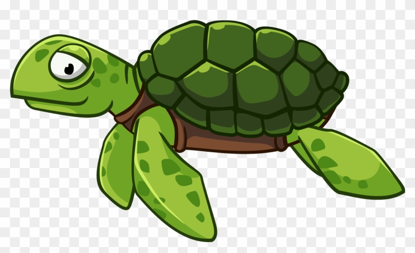 Eps Vector, Funny Cartoons, Green Turtle, Animals, - نقاشی کودکانه لاک پشت Clipart