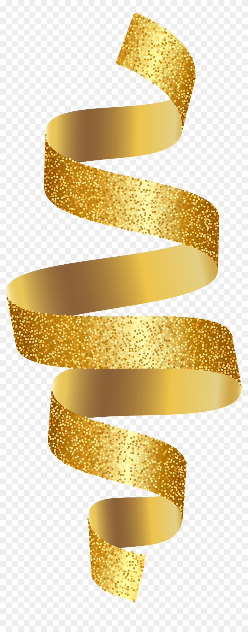 Gold Ribbon Transparent Background Clipart
