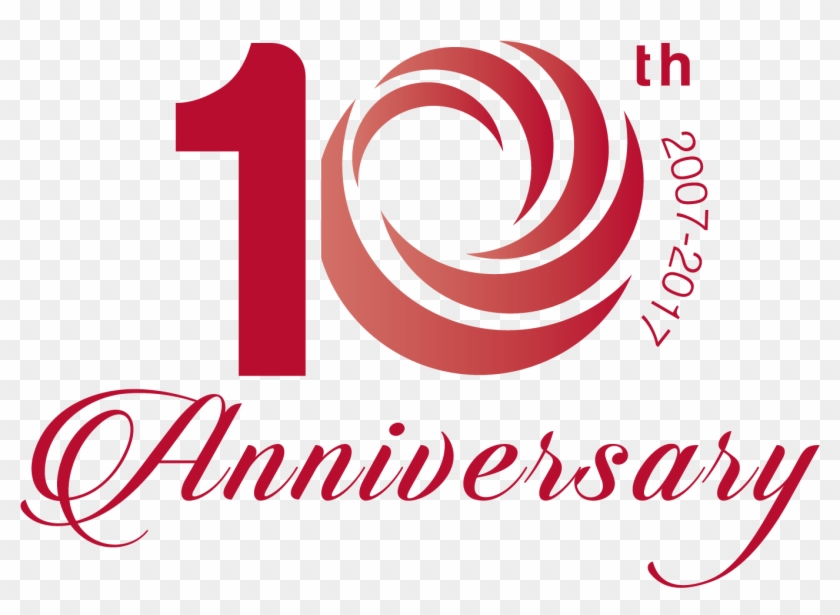 Discount Png Transparent Images - 10th Anniversary 2007 2017 Clipart #421392