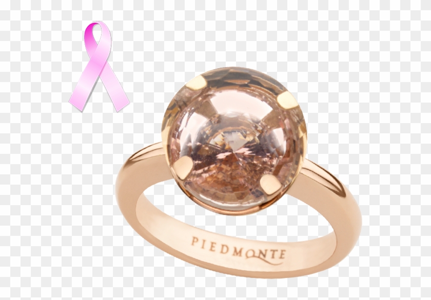 Sri Lakshmi Colored Ring In 18k Rose Gold With A Pink - Pre-engagement Ring Clipart