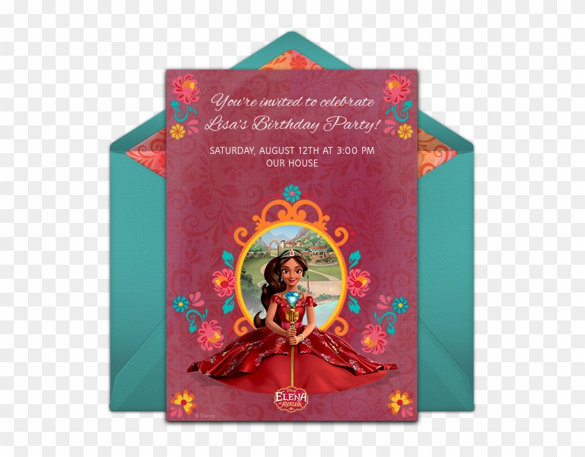 Elena Of Avalor Online Invitation - Elena Of Avalor Clipart #421889