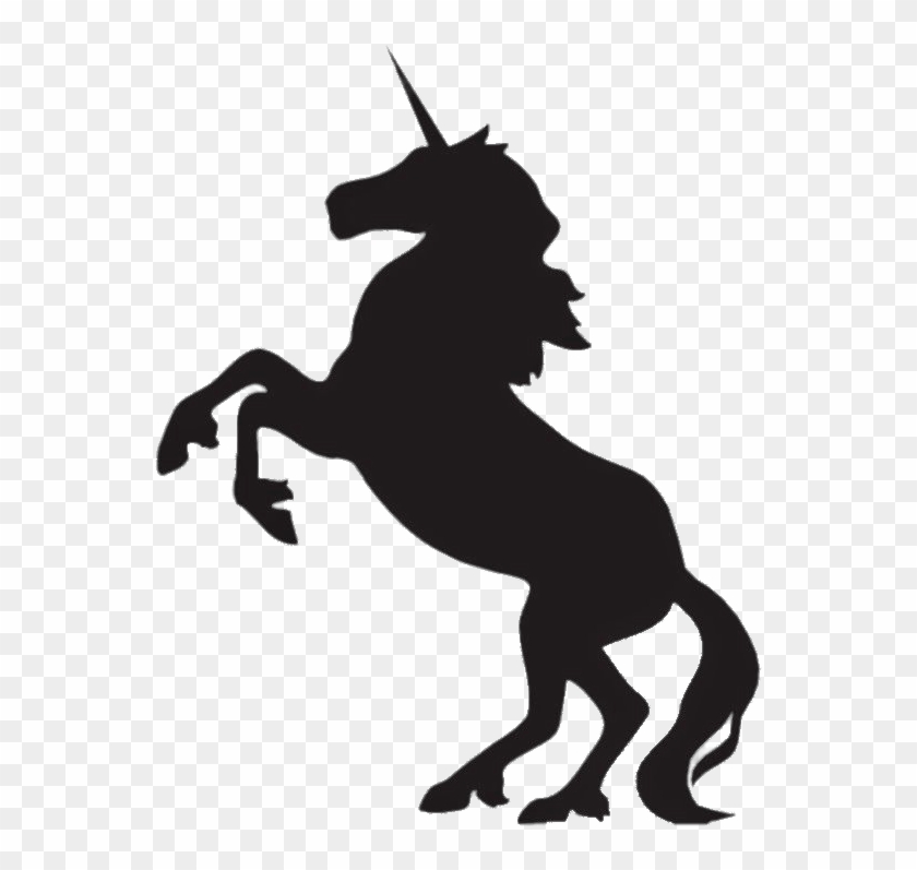 Unicornio Contorno , Png Download - Unicorn Silhouette Clipart #422048