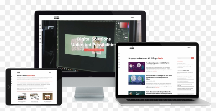 Responsive Design Devices - Website Clipart