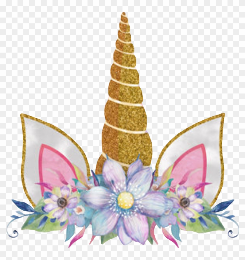 Unicorncrown Unicorn Unicornio Corona Flores Flowers Clipart