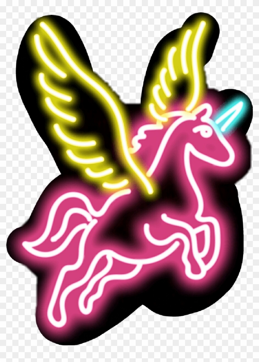 Unicorns Sticker - Imagenes Neon De Unicornios Clipart