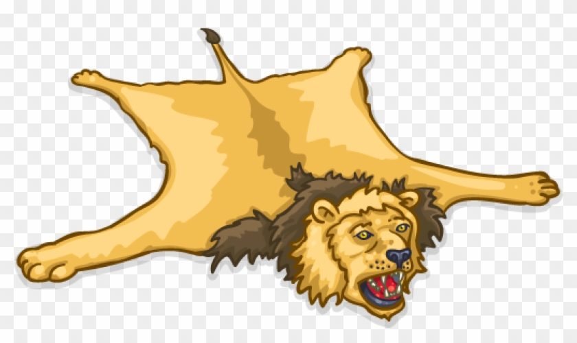 Rug Clipart At Getdrawings - Lion Rug Cartoon - Png Download #422285