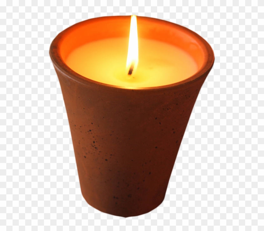 Plant Pot Candle Transparent Image - Candle Picture Transparent Background Clipart #422288