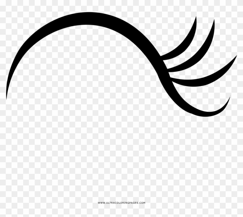 Eyelashes Coloring Page Clipart