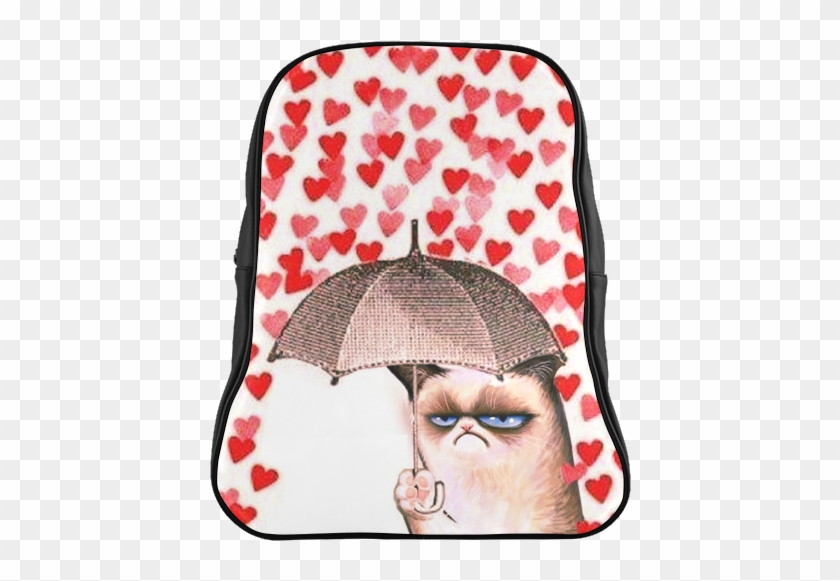 Lluvia De Corazones Gato Clipart