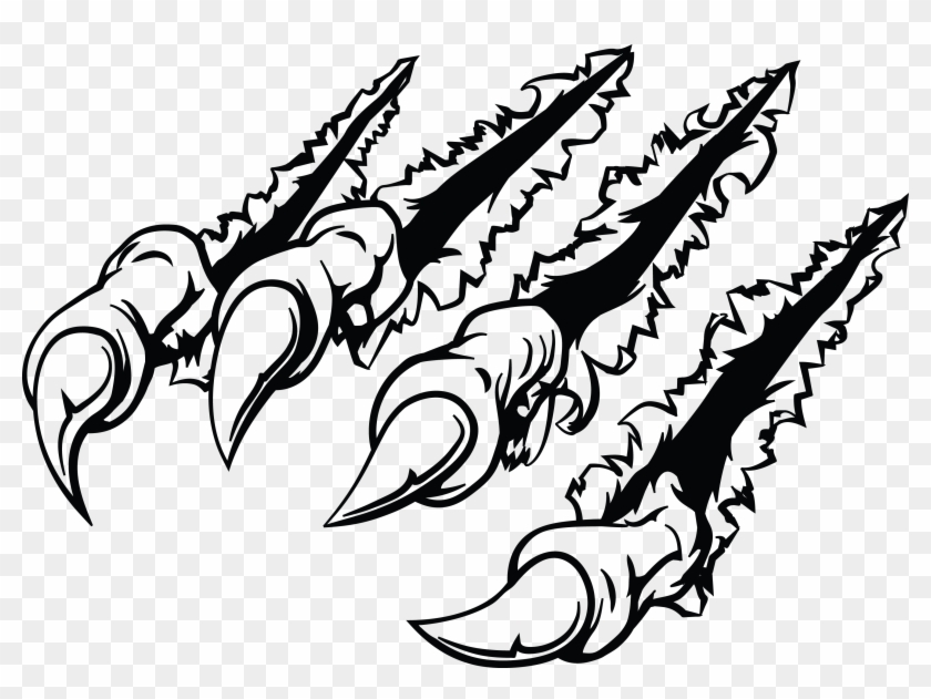 Tiger Claw Drawing - Png Stickers For Cars Clipart #422591