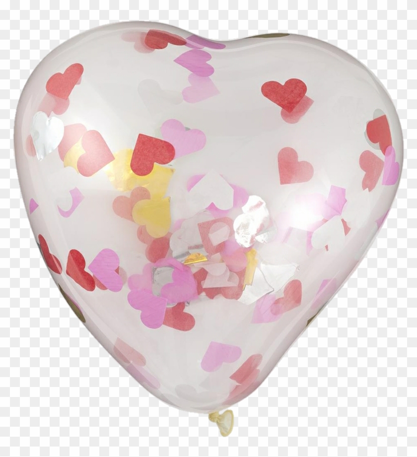 Confetti Balloon Shiny Sprinkles Transparent Png Aesthetic - Red Transparent Png Aesthetic Clipart #422663