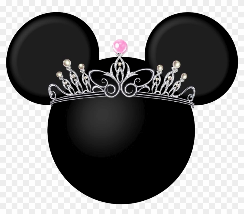 Mickey And Minnie Clip Art - Minnie Mouse Head With Crown - Png Download