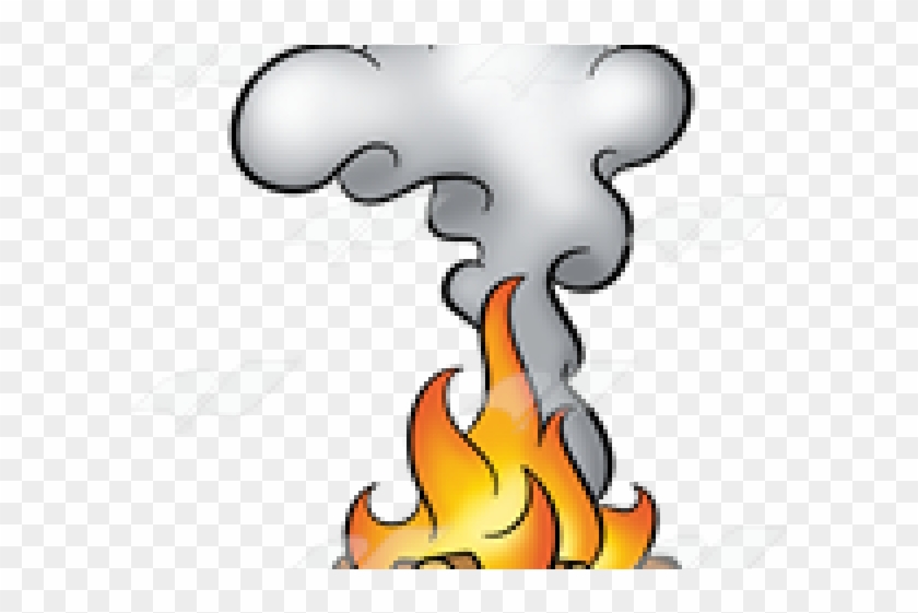 Original - Cartoon Fire And Smoke Clipart #423015