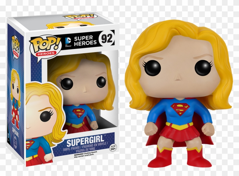 Supergirl Pop Vinyl Figure - Funko Pops Dc Comics Clipart #423053