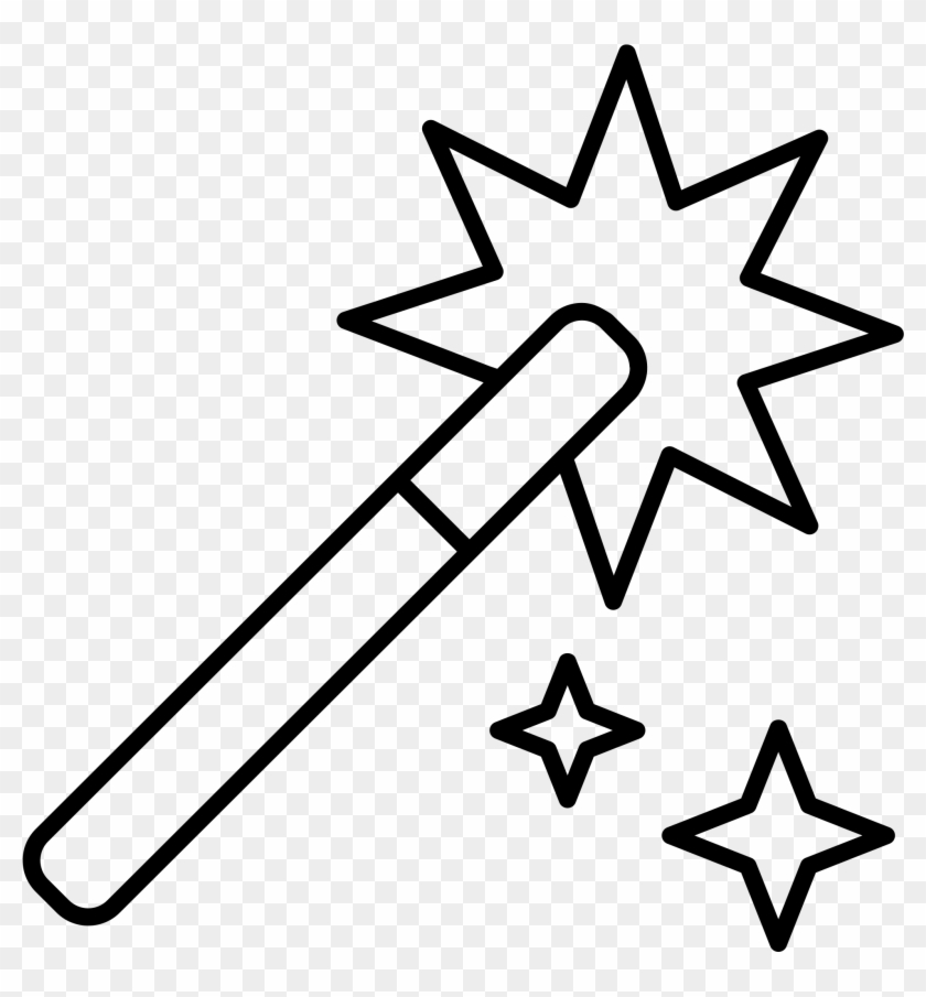 Open - Magic Wand Drawing Easy Clipart #423092