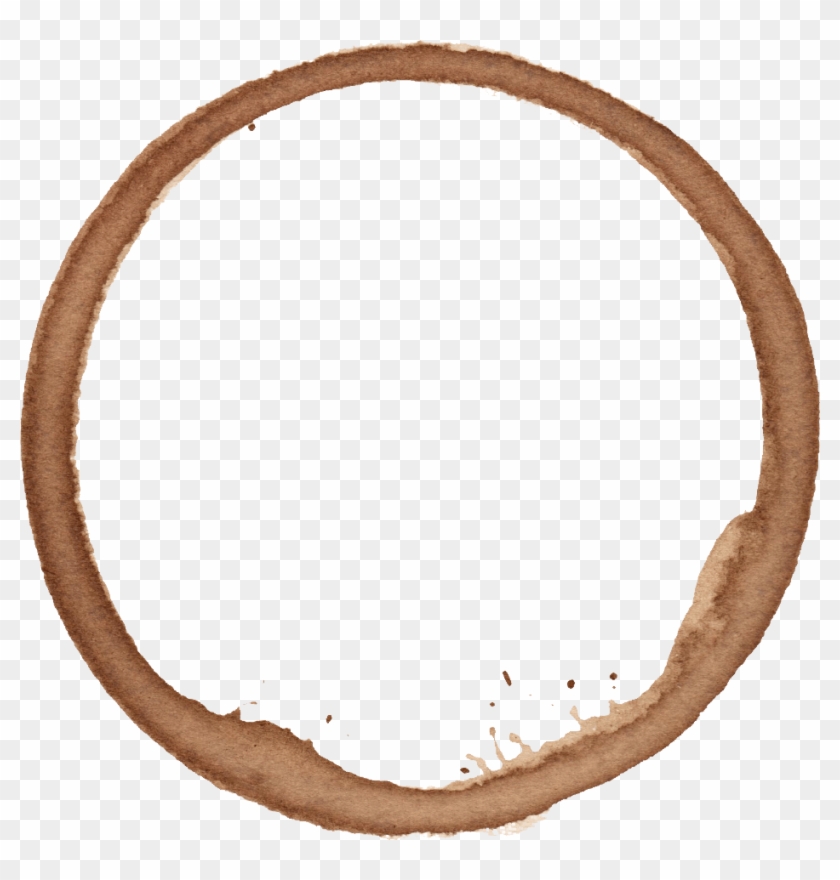 Transparent Coffee Stain Ring - Coffee Stain Ring Png Clipart