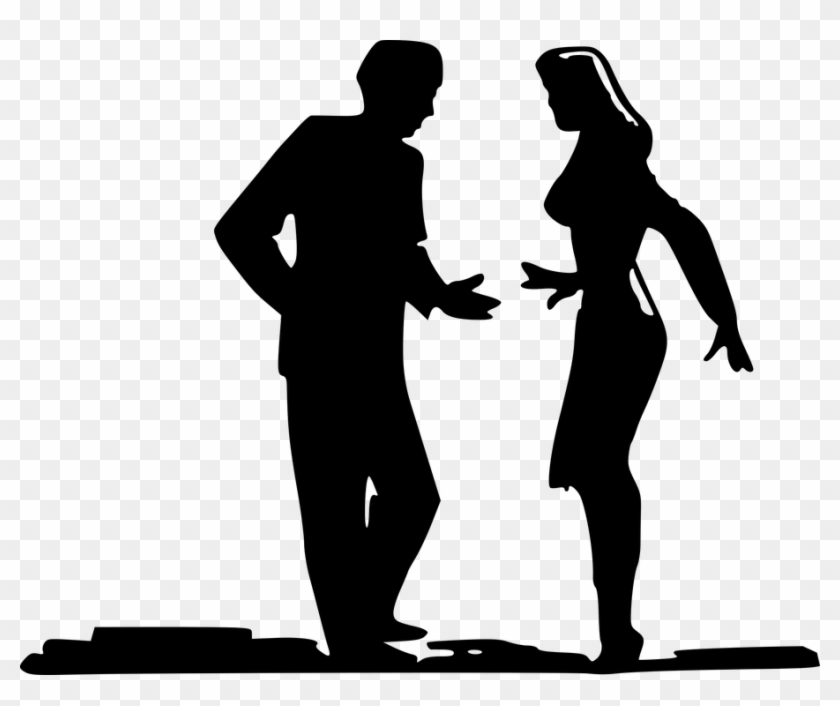 People Silhouette Clipart Shadow Person - Man And Woman Clipart - Png Download