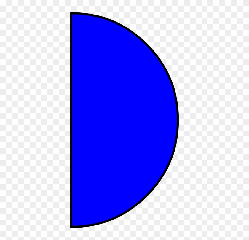 Circle - Half - 2d Shape Semi Circle Clipart