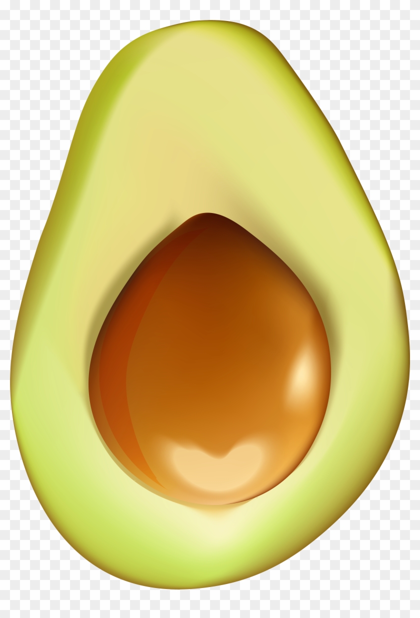 Half Avocado Png Clip Art Image - Circle Transparent Png #423617