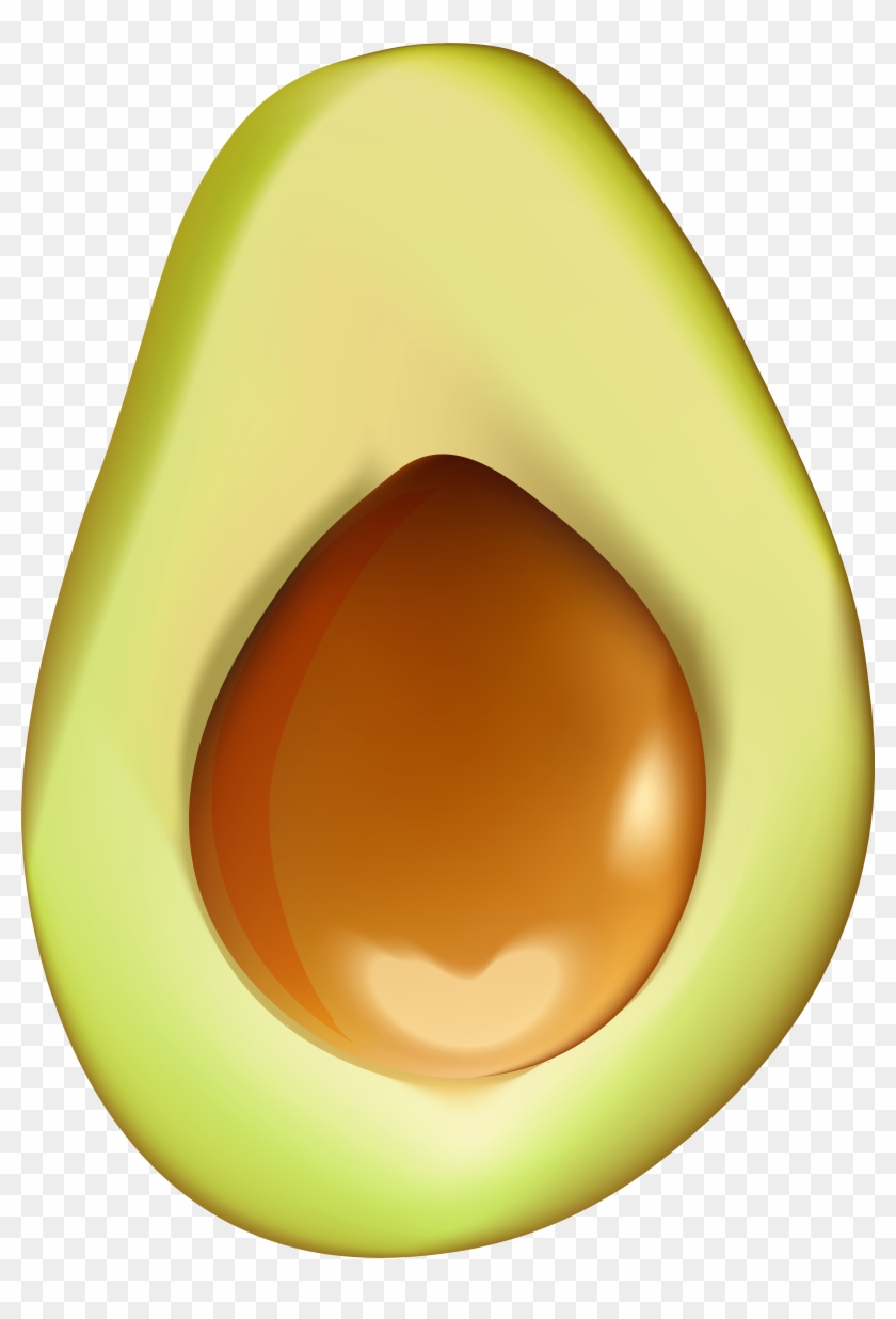 Half Avocado Png Clip Art Image - Circle Transparent Png