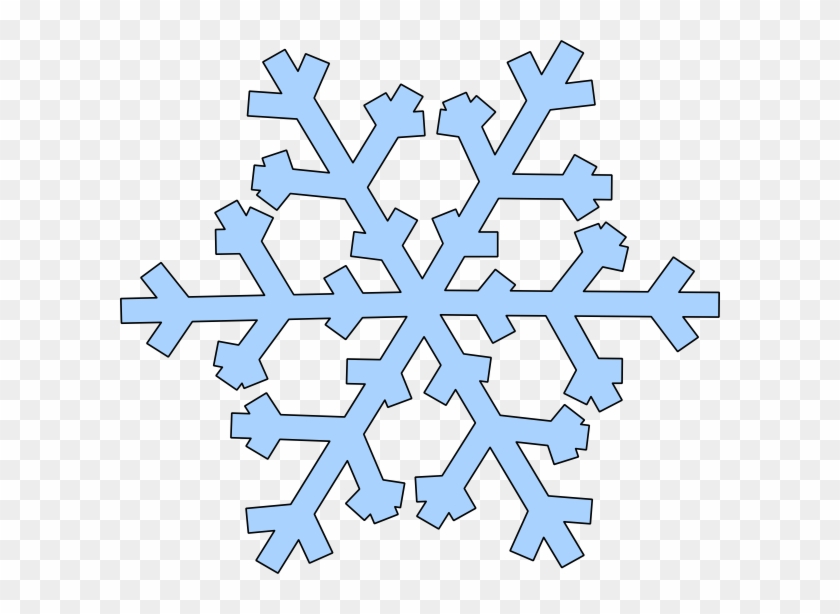 Graphic Royalty Free Stock Collection Of Simple Blue - Blue Snowflake Clipart - Png Download #423863