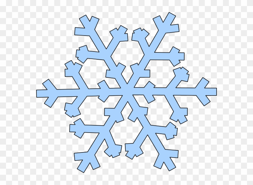 Graphic Royalty Free Stock Collection Of Simple Blue - Blue Snowflake Clipart - Png Download #423863