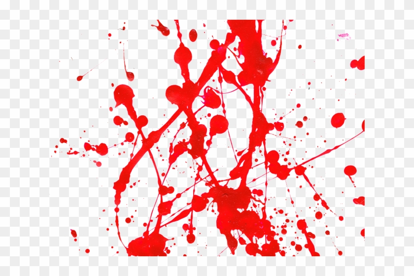 Neon Clipart Paint Drip - Red Paint Splatter Abstract - Png Download #424071