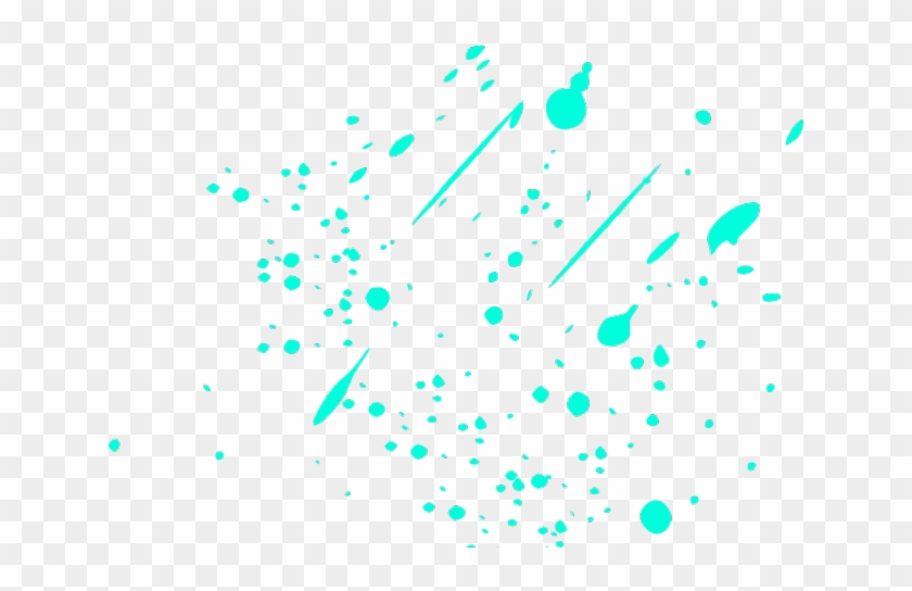 Neon Clipart Paint Drip - Blue Paint Splatter Png Transparent Png #424306