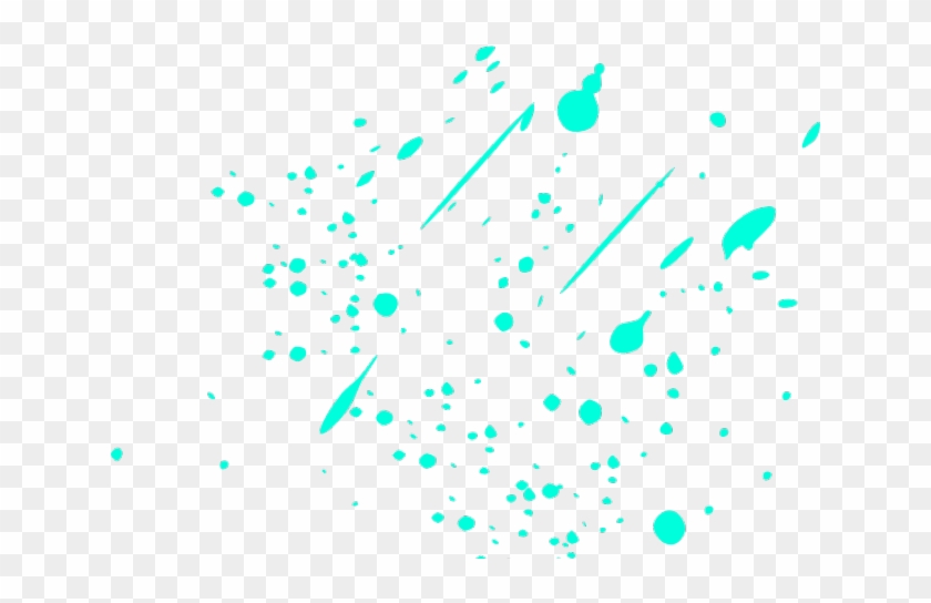 Neon Clipart Paint Drip - Blue Paint Splatter Png Transparent Png
