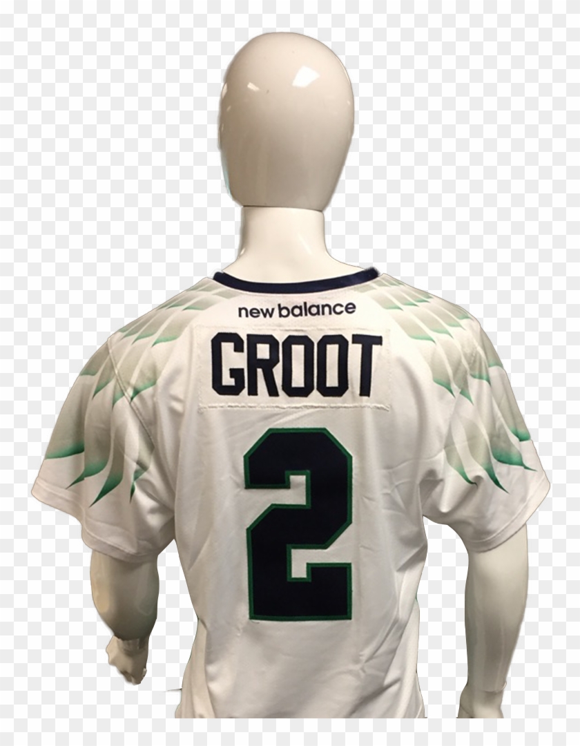 Dan Groot Game-worn White Jersey - Sports Jersey Clipart