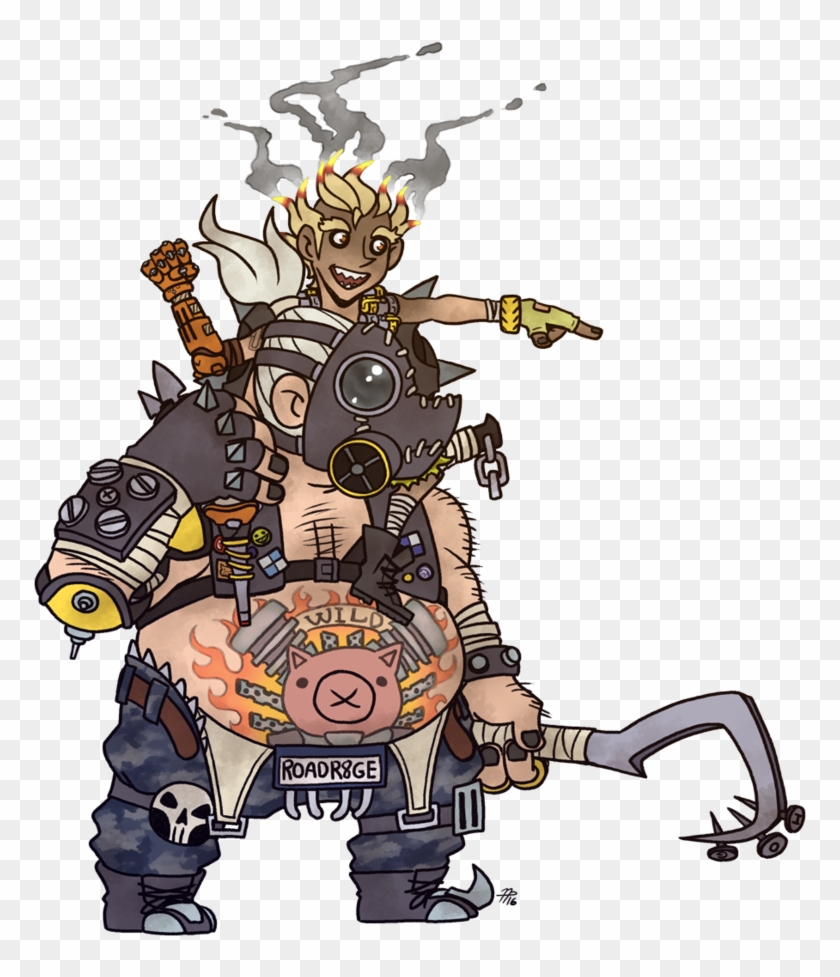 19 Roadhog Transparent Junkrat Huge Freebie Download - Junkrat And Roadhog Chibi Clipart #424577