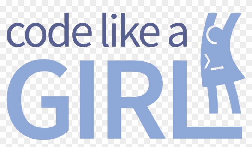 Code Like A Girl On Twitter - Graphic Design Clipart #424649
