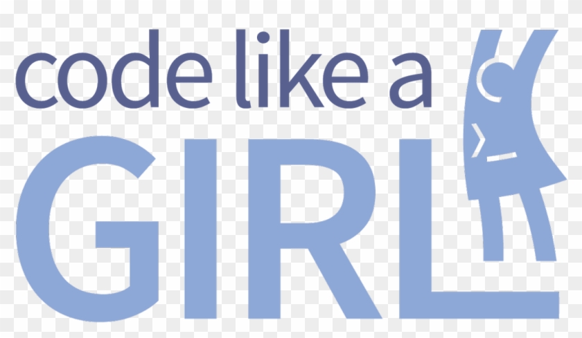 Code Like A Girl On Twitter - Graphic Design Clipart