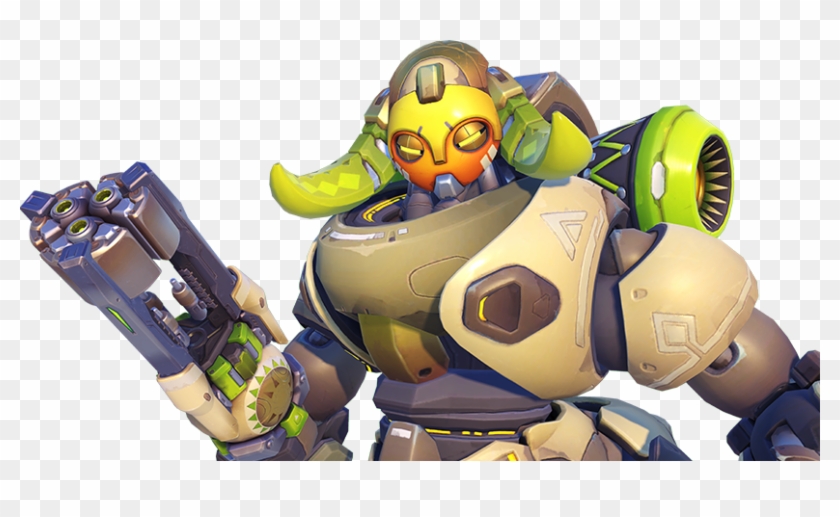 Orisa Portrait - Overwatch Robot Clipart