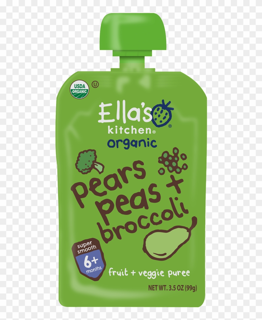 Pear Peas Broccoli - Ella's Kitchen Clipart