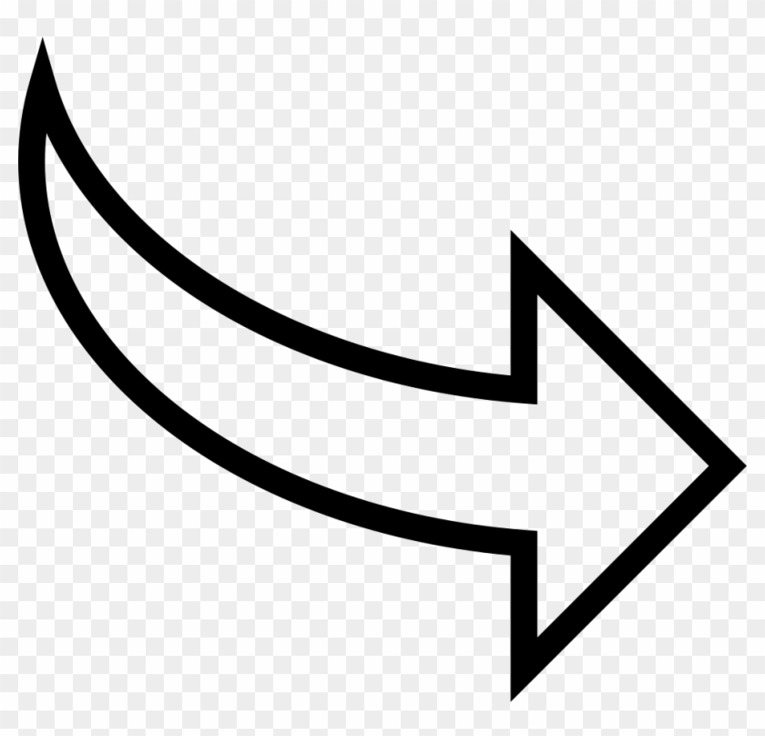 Png File Svg - Curved Arrow Pointing Right Clipart