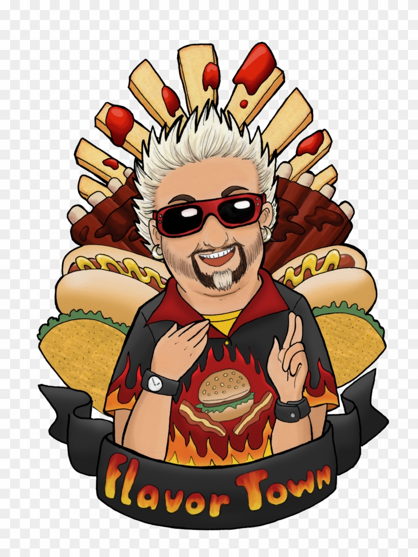 My Beautiful St Guy Fieri Picture , Png Download - Cartoon Clipart #425218