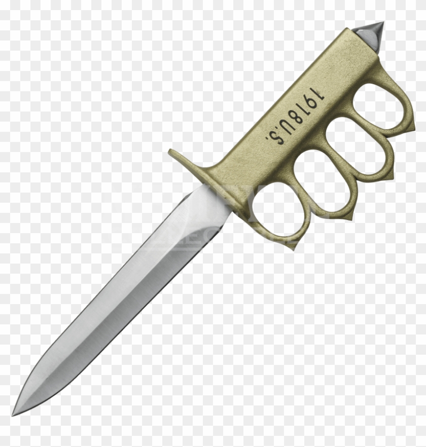 Knife With Brass Knuckles - Knife With Knuckle Guard Boardwalk Clipart