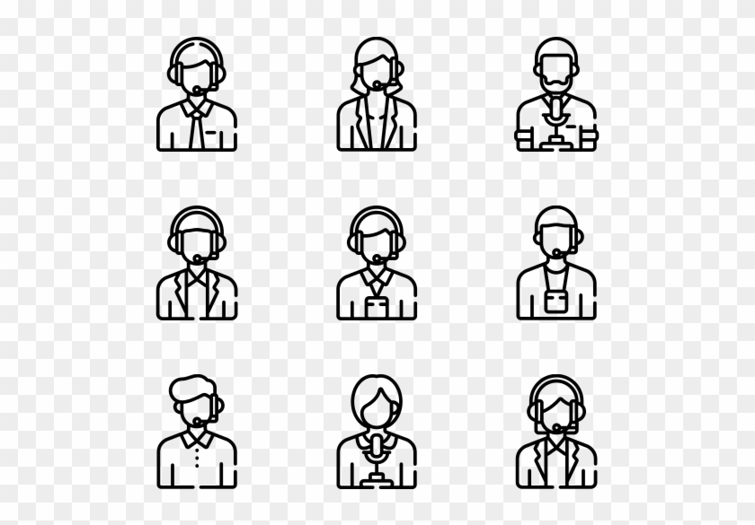 Call Center Avatars Clipart #425336