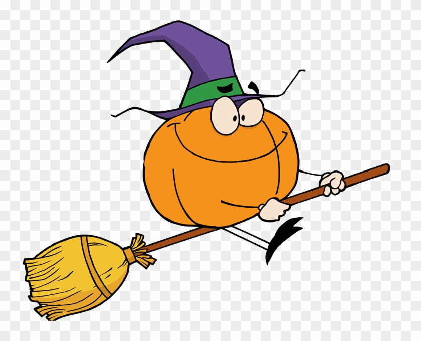 Witch On A Broomstick Clipart - Png Download #425342