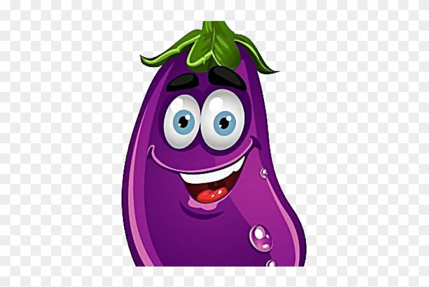 Eggplant Clipart Character - Cartoon Vegetables - Png Download #425417