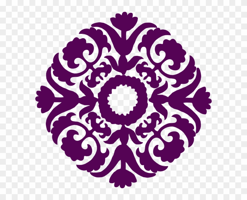 Eggplant Circle Design Clip Art - Islamic Design Png Transparent Png