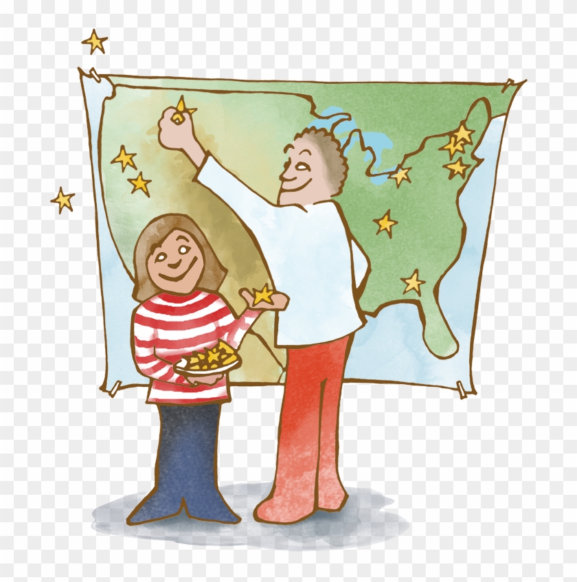 A Mountain To Conquer - Cartoon Clipart