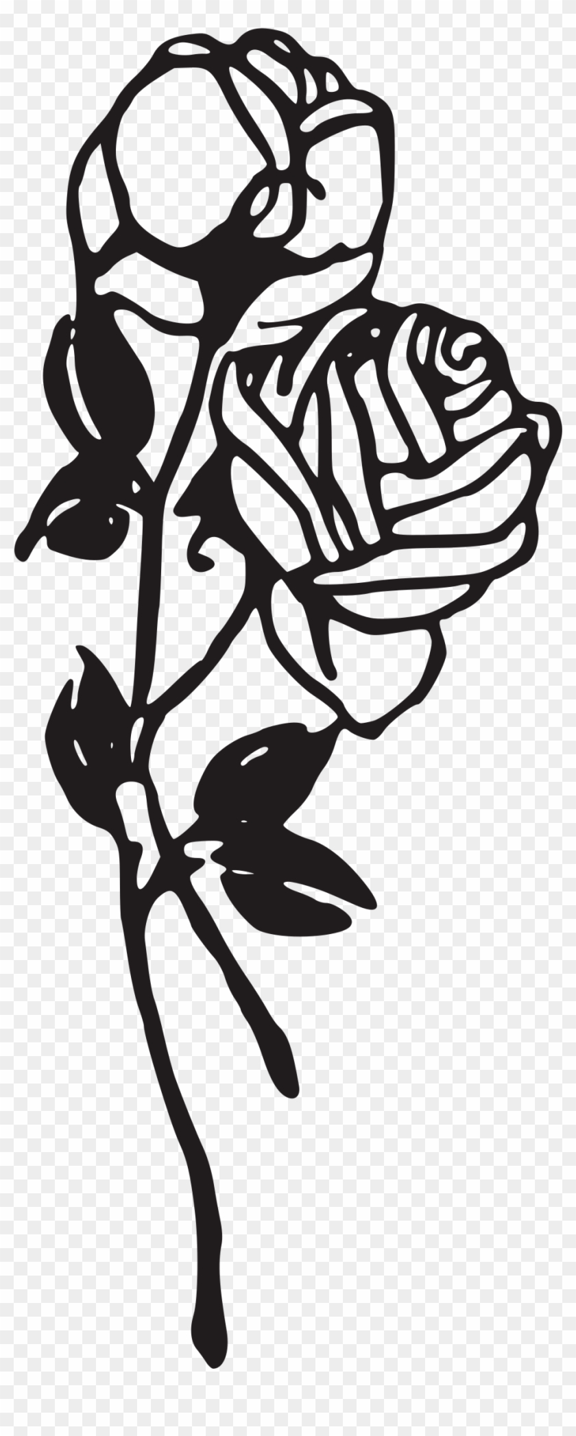 Flower Black Tattoo Png Clipart #425801