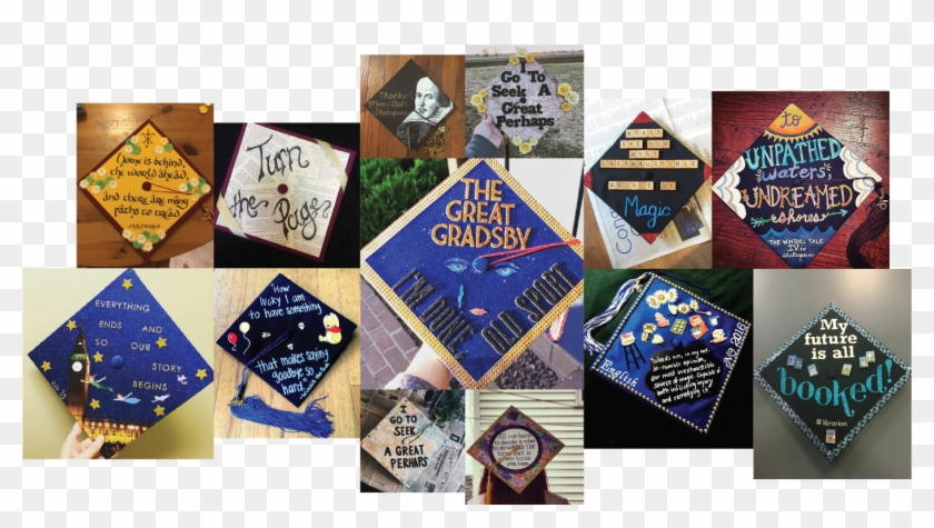 25 Graduation Caps For Book Lovers - Craft Clipart #425822