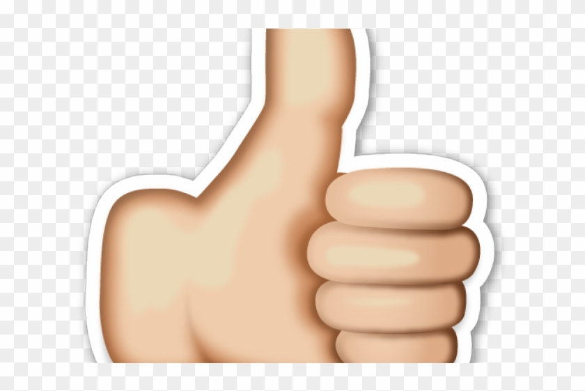 Hand Emoji Clipart Thumbs Up - Emoji Like Png Transparent Png #425828